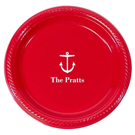 Nautical Anchor Plastic Plates