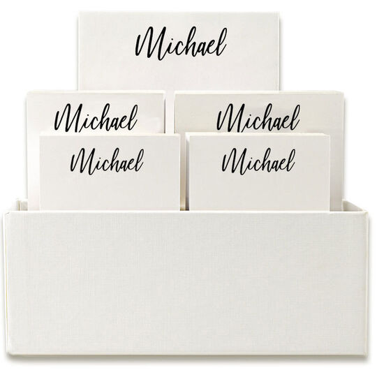 Veranda Notepad Set with White Holder