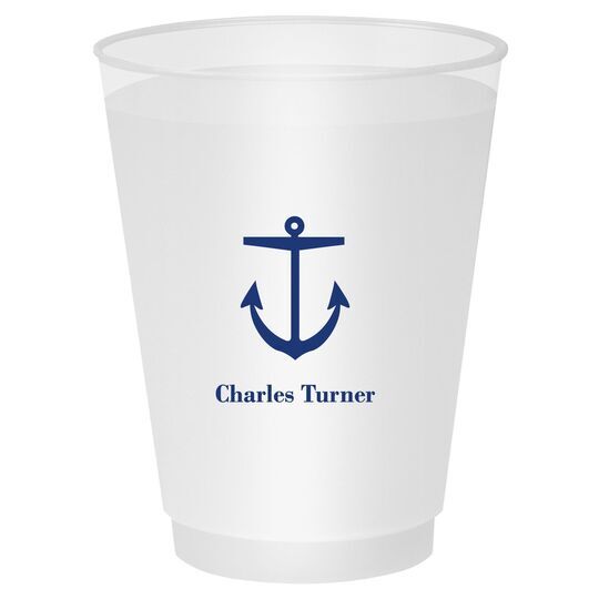 Nautical Anchor Shatterproof Cups