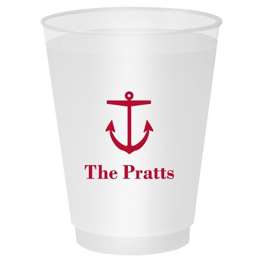 Nautical Anchor Shatterproof Cups