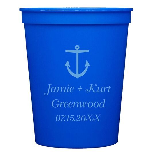 Nautical Anchor Stadium Cups