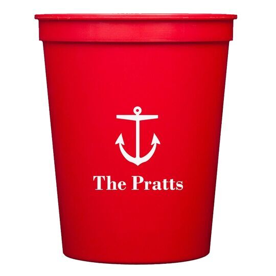 Nautical Anchor Stadium Cups