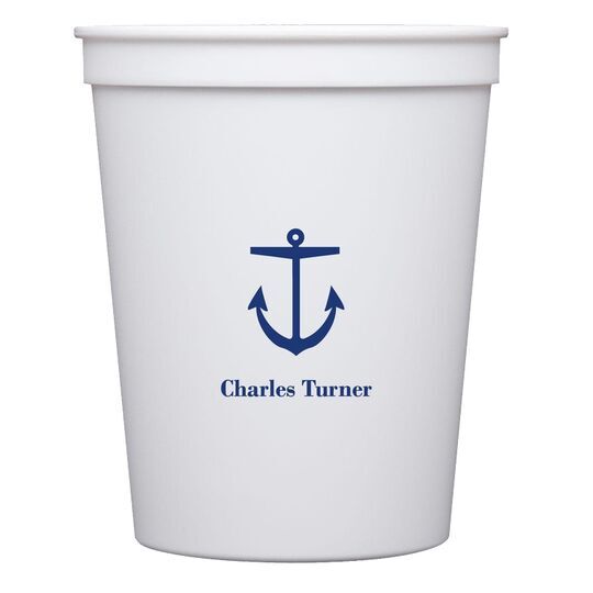 Nautical Anchor Stadium Cups