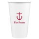 Nautical Anchor Paper Coffee Cups Image 2 of 3