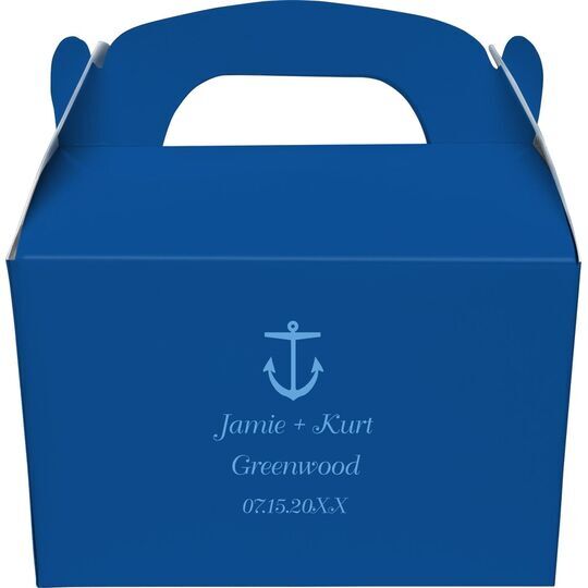 Nautical Anchor Gable Favor Boxes