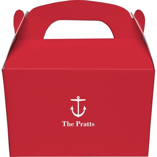 Nautical Anchor Gable Favor Boxes