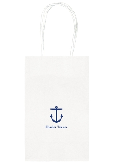 Nautical Anchor Medium Twisted Handled Bags