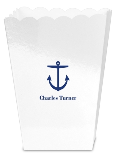 Nautical Anchor Mini Popcorn Boxes