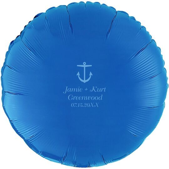 Nautical Anchor Mylar Balloons