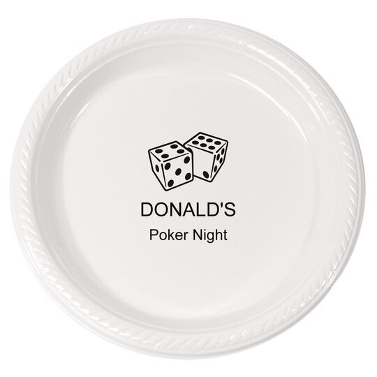 Roll the Dice Plastic Plates
