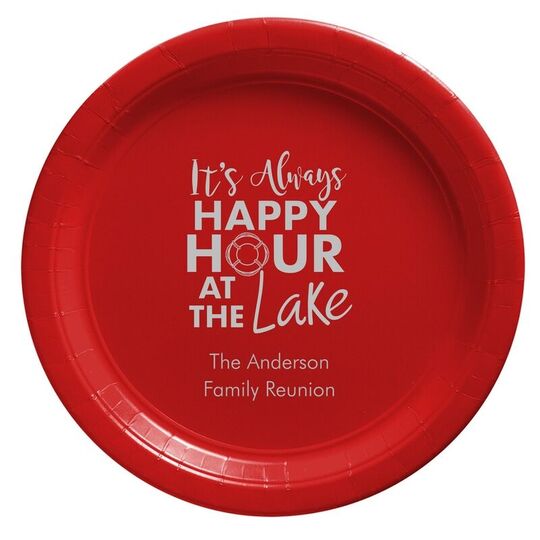 Happy Hour at the Lake Paper Plates