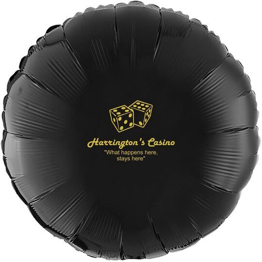 Roll the Dice Mylar Balloons