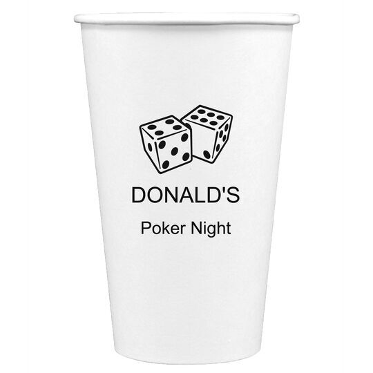 Roll the Dice Paper Coffee Cups