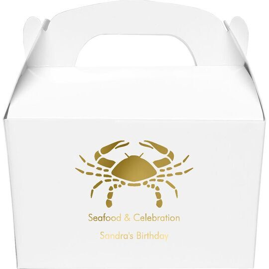 Seafood Boil Gable Favor Boxes