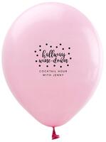 Confetti Dot Hallway Wine Down Latex Balloons