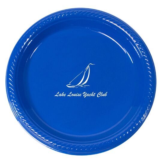 Sailboat Clipper Plastic Plates