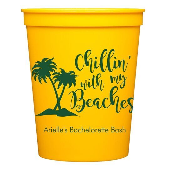 Chillin With My Beaches Stadium Cups