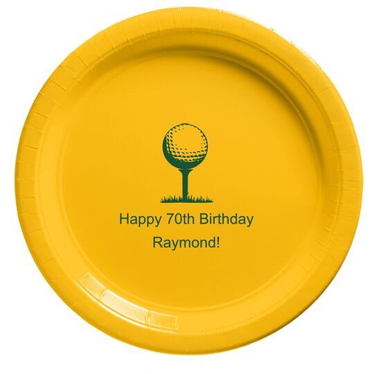 Golf Tee Paper Plates