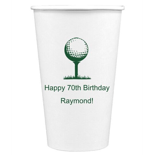 Golf Tee Paper Coffee Cups