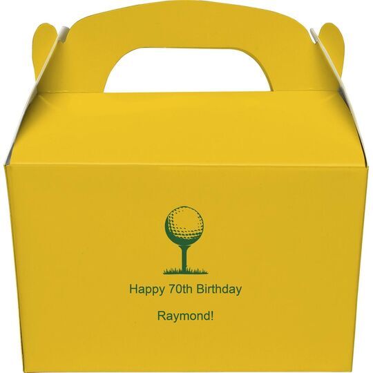 Golf Tee Gable Favor Boxes