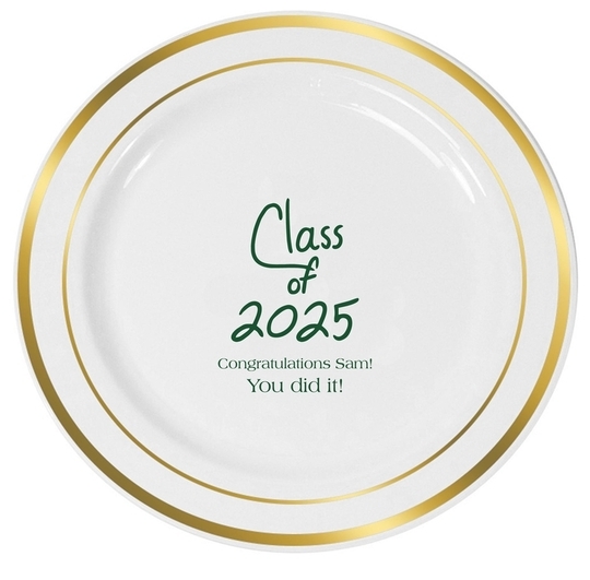 Fun Class of Calligraphy Premium Banded Plastic Plates