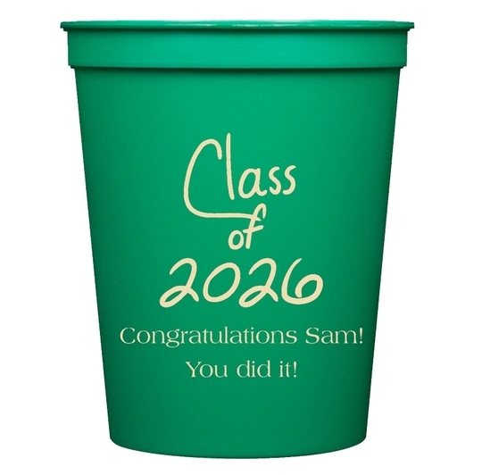 Fun Class of Calligraphy Stadium Cups