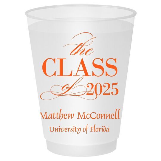 Classic Class of Graduation Shatterproof Cups