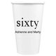 Big Number Sixty Paper Coffee Cups Image 2 of 2