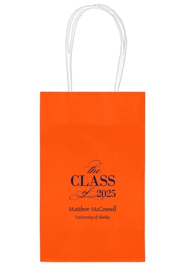 Classic Class of Graduation Medium Twisted Handled Bags