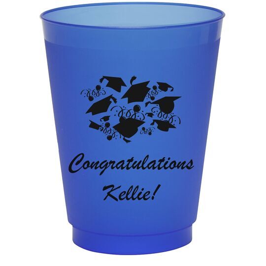 Graduation Celebration Colored Shatterproof Cups