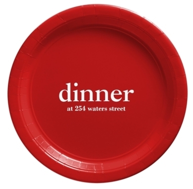 Big Word Dinner Paper Plates