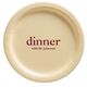 Big Word Dinner Paper Plates Image 1 of 3