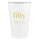 Big Number Fifty Paper Coffee Cups Image 1 of 2