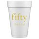 Big Number Fifty Styrofoam Cups Image 1 of 2