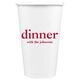 Big Word Dinner Paper Coffee Cups Image 1 of 3
