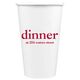 Big Word Dinner Paper Coffee Cups Image 2 of 3