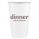 Big Word Dinner Paper Coffee Cups Image 3 of 3