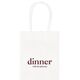 Big Word Dinner Mini Twisted Handled Bags Image 1 of 3