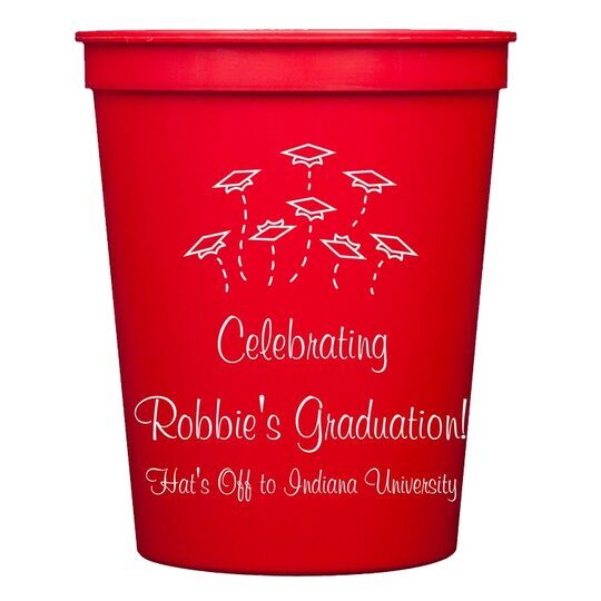 Hat Toss Graduation Stadium Cups