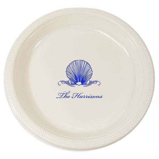 Graceful Seashell Plastic Plates