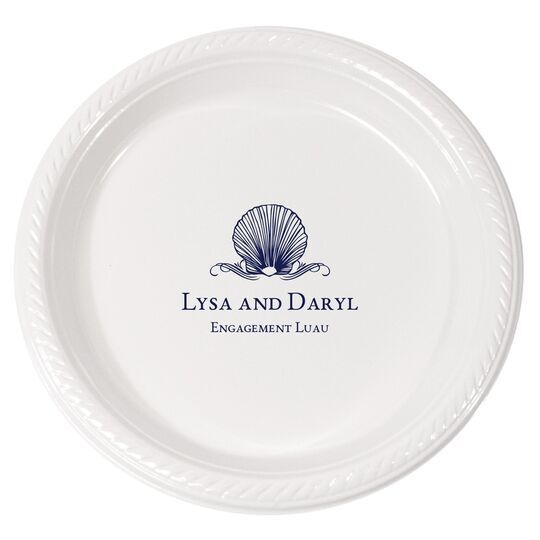 Graceful Seashell Plastic Plates