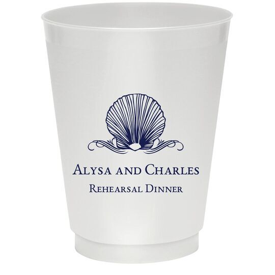 Graceful Seashell Colored Shatterproof Cups