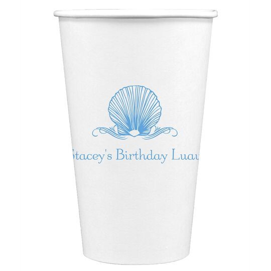 Graceful Seashell Paper Coffee Cups