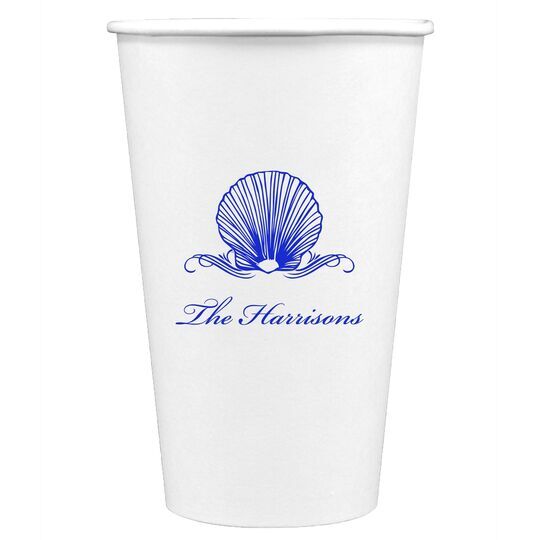 Graceful Seashell Paper Coffee Cups