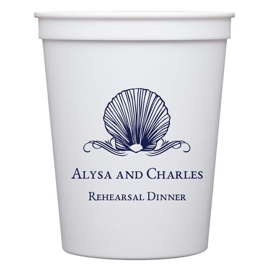 Graceful Seashell Stadium Cups