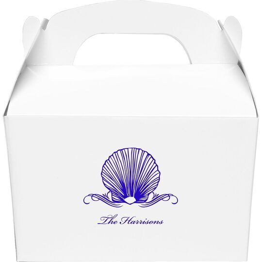 Graceful Seashell Gable Favor Boxes