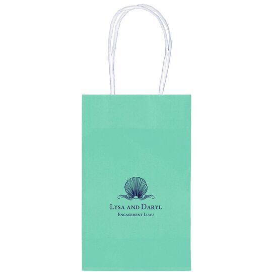 Graceful Seashell Medium Twisted Handled Bags