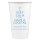 Keep Calm and Have a Cocktail Paper Coffee Cups Image 4 of 4
