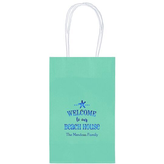 Welcome to Our Beach House Medium Twisted Handled Bags