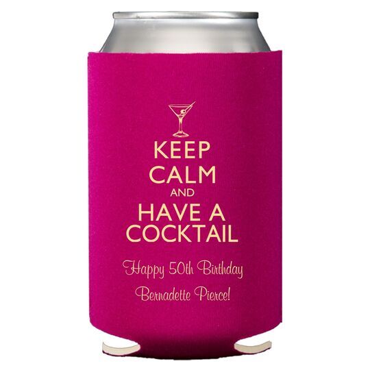 Keep Calm and Have a Cocktail Collapsible Huggers